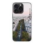 Busy street near eiffel tower in paris during daytime
