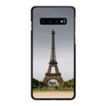 Eiffel tower under gray sky